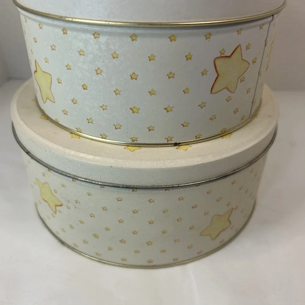 Enesco Precious Moments Nested We Saw A Star Tin Set Read
